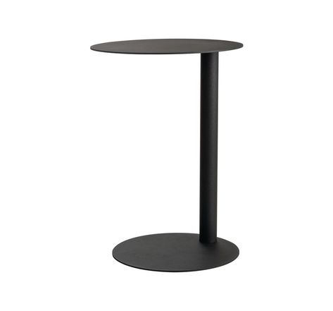 Table d'appoint Easydesk métal, diamètre 40 cm - Anthracite