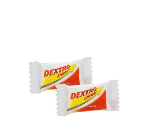 Minis sachets de glucose Dextro Energy cerise,contenu: 300 HELLMA