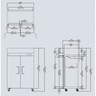 Grande armoire réfrigérée positive 900 l - inox - atosa - r600a - acier inoxydable29001200pleine x730x1945mm
