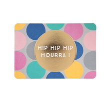 Carte de voeux - félicitations - hip hip hip hourra !