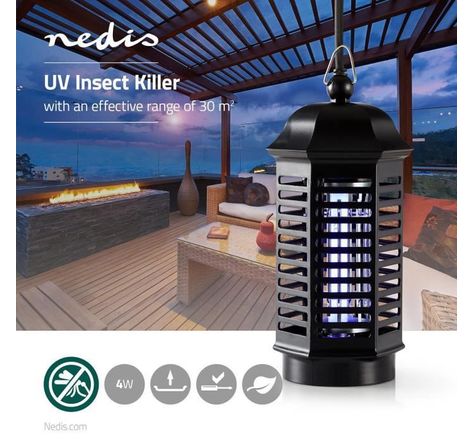 Lampe piege a insectes 4 W - Portée efficace: 30 m²