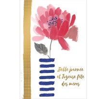 Carte Fête Des Mères Pivoine Rose - Draeger paris