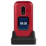 Téléphone portable à clapet doro 6060 rouge