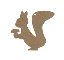 Écureuil en bois mdf à suspendre - 10 cm