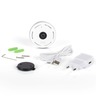 Smartwares caméra ip d'intérieur 360° 7x7x3,5 cm blanc