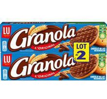 LU Granola - Biscuits sablés au chocolat au lait L'Original les 2 paquets de 200g