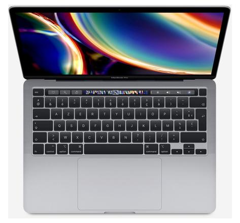 Macbook pro touch bar 13" i5 2 ghz 32 go ram 512 go ssd gris sidéral (2020) - parfait état