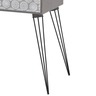 Vidaxl table de chevet avec 1 tiroir rectangulaire gris