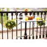 Table de balcon en Acier - Rabattable & Hauteur ajustable - 60 x 78 x 86-101 cm - Gris