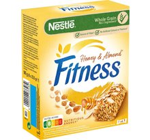 Nestlé Fitness Barre de Céréales Miel & Amande 6x23,5g 141g (lot de 6)