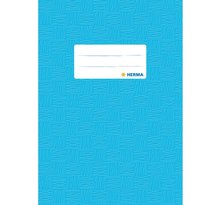 Protège-cahiers, format A5, en PP, couverture bleu HERMA