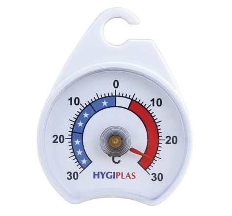 Thermomètre à cadran - 30 à +30°c - hygiplas - plastique