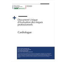 Document unique d'évaluation des risques professionnels métier (Pré-rempli) : Cardiologue - Version 2022