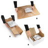 Boîte carton blanche avec calage film korrvu® 35 5x24x14 cm (lot de 50)