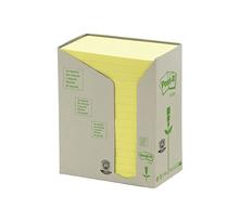 Tour de 16 bloc-notes adhésif recyclable, 127x76 mm, jaune POST-IT