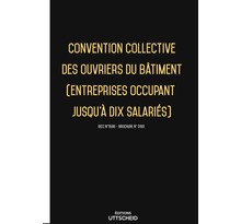 Convention collective des ouvriers du bâtiment (entreprises occupant jusqu'à dix salariés) 2024 - Brochure 3193 + grille de Salaire UTTSCHEID
