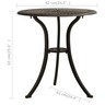 vidaXL Table de jardin Bronze 62x62x65 cm Aluminium coulé