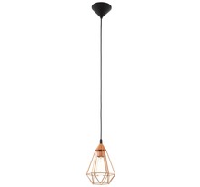 Eglo lampe suspendue tarbes d17 5 cm couleur cuivré 94193