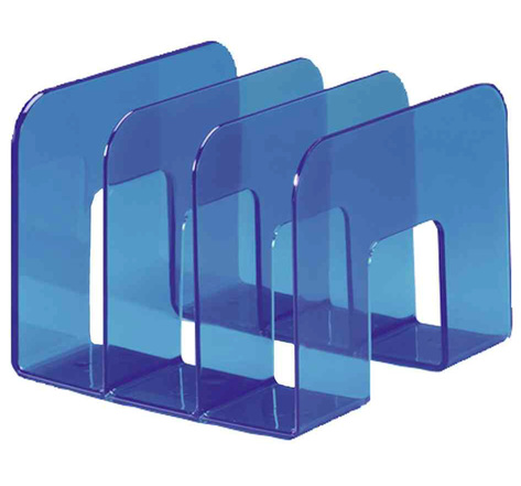 Porte-revues TREND plastique 3 compartiments (L)215 x (P)210 x (H)165 mm Bleu translu... DURABLE