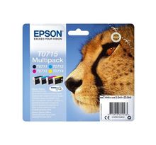 Epson multipack t0715 - guépard - noir, cyan, magenta, jaune