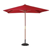Parasol de terrasse professionnel carré à poulie rouge - bolero - polyester2500