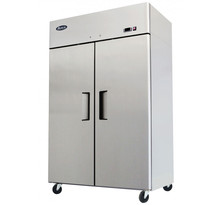 Grande armoire réfrigérée positive 900 l - inox - atosa - r600aacier inoxydable2 portes1200pleine