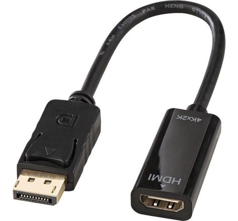 LINDY Adaptateur DisplayPort vers HDMI 4K (passif)
