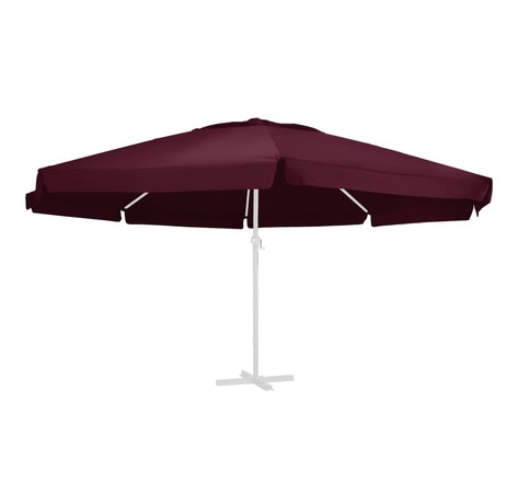 vidaXL Tissu de remplacement pour parasol d'extérieur Bordeaux 600 cm
