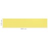 Vidaxl écran de balcon jaune et blanc 120x600 cm pehd