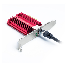TPLINK 10 Gigabit PCI Network Adapter 10 Gigabit PCI Express Network Adapter PCIe 3.0x4 Include CAT6A Ethernet Cable
