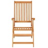 Vidaxl chaises de jardin 4 pièces avec coussins beige bois de teck massif