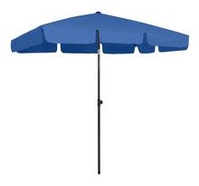 Vidaxl parasol de plage bleu azuré 200x125 cm