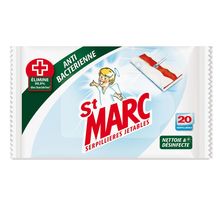Paquet de 20 serpillières de sols ST MARC antibactériennes (paquet 20 unités)