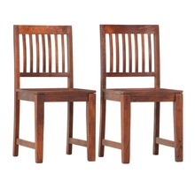 Vidaxl chaises à manger lot de 2 bois solide de manguier