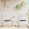 vidaXL Coussins de chaise de jardin 2 Pièces noir 40x40x3 cm tissu oxford