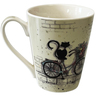 Tasse en porcelaine chat à vélo par kiub