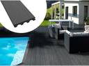 Pack 10 m² - lames de terrasse composite pleines - gris foncé