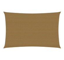 Vidaxl voile d'ombrage 160 g/m² taupe 2x4 m pehd