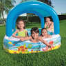 Bestway piscine avec auvent 140 x 140 x 114 cm bleu 52192