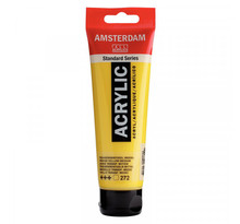 Peinture acrylique en tube - jaune transparent moyen - 120ml - amsterdam