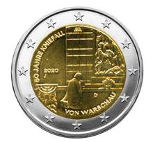 Pièce 2€ Commémorative 2020 : ALLEMAGNE (Génuflexion de Willy Brandt à Varsovie)