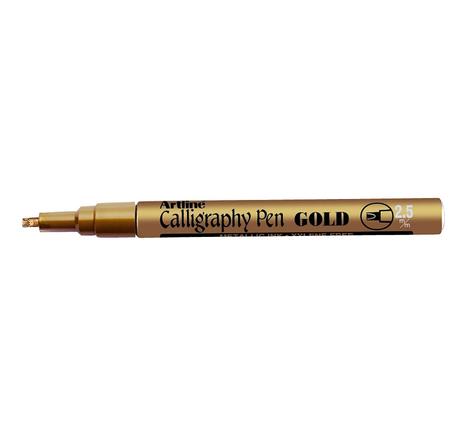 Marqueur 'Calligraphy Pen' '993 XF' Permanent Pnte biseautée 2,5 mm Or ARTLINE