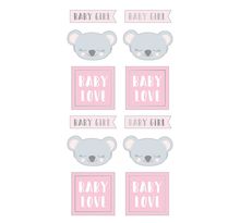 Stickers puffies - Koala baby girl