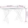 Vidaxl table de jardin 110x73x70 cm bois de pin imprégné