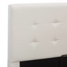 vidaXL Cadre de lit à rangement hydraulique Blanc Similicuir 160x200cm