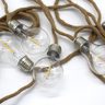 Guirlande lumineuse fantasy cord beige corde 7.5m 10 ampoules
