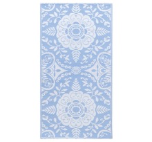 Vidaxl tapis d'extérieur bleu azuré 120x180 cm pp