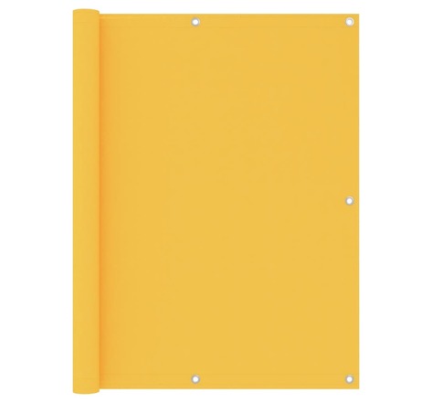 Vidaxl écran de balcon jaune 120x500 cm tissu oxford