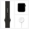 Apple Watch Series 6 GPS + Cellular, 40mm Boîtier en Acier Inoxidable Graphite avec Bracelet Sport Noir