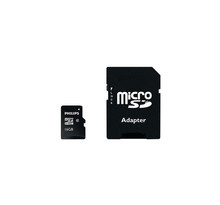 Carte Micro Sdhc Card Incl. Sd Adapter Class 10 - 16gb Philips - Fm16mp45b/10